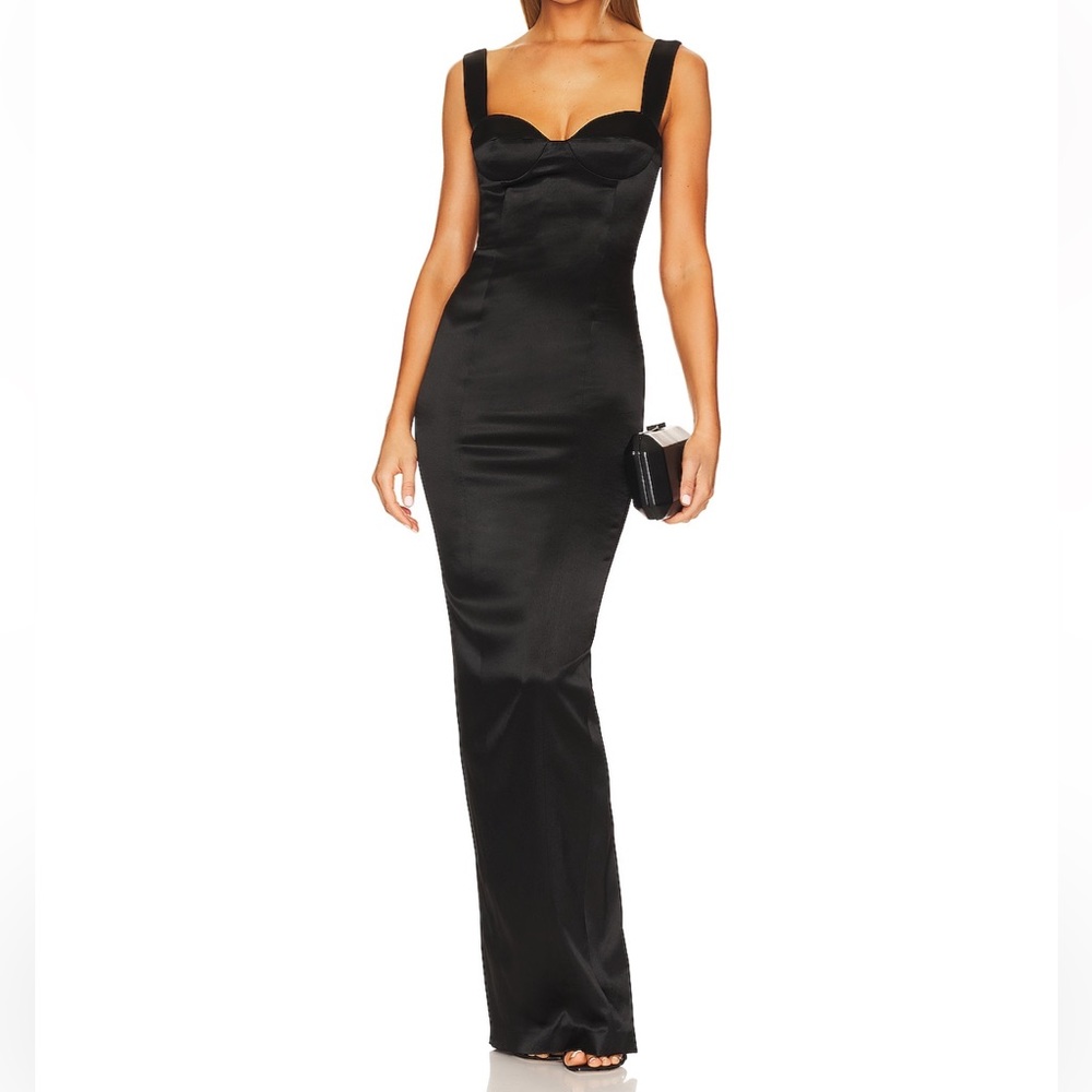 SAU LEE Palmela Dress in Black